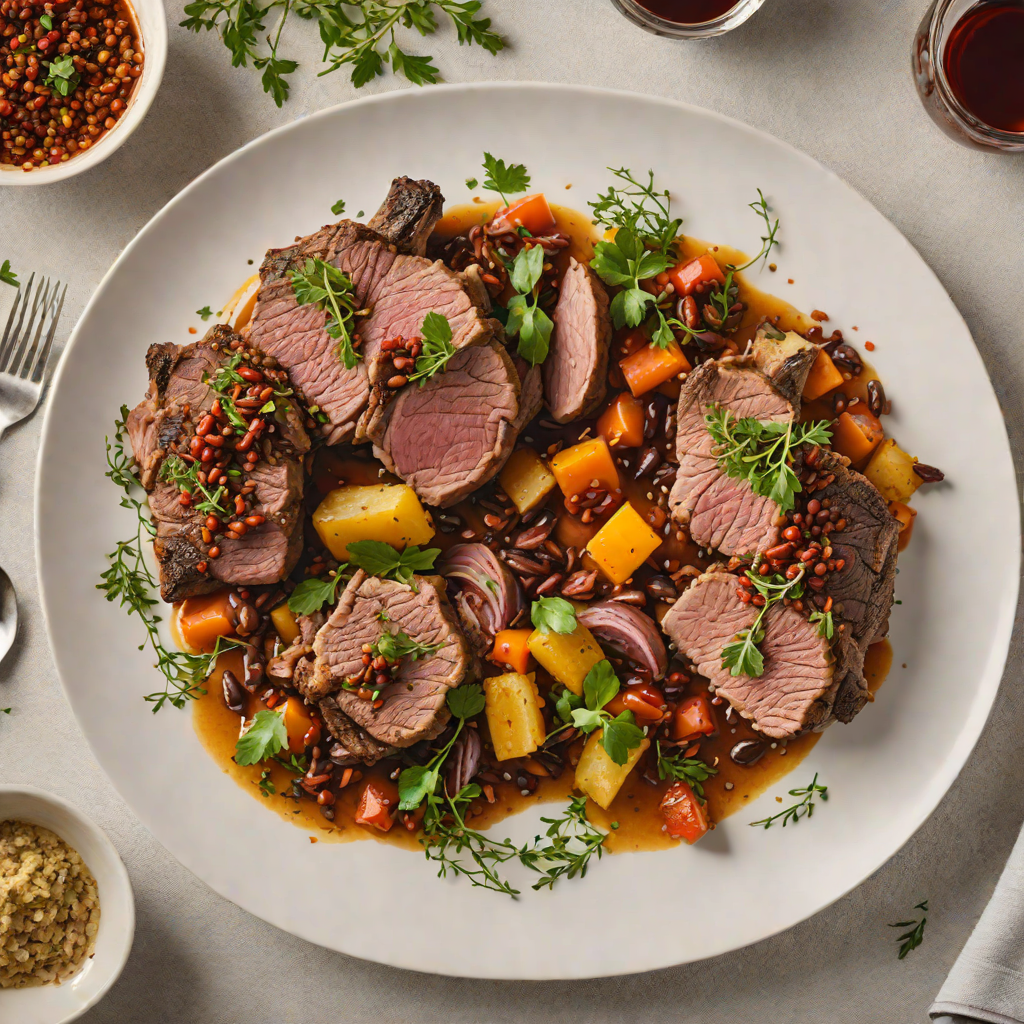Slow-Roasted Mediterranean Lamb with Sumac and Thyme