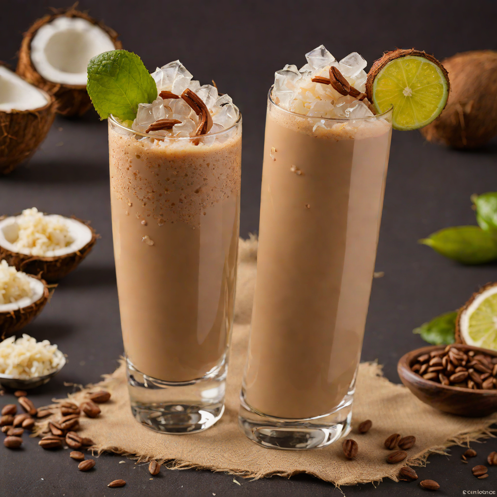 Coconut Rum Iced Coffee Cooler