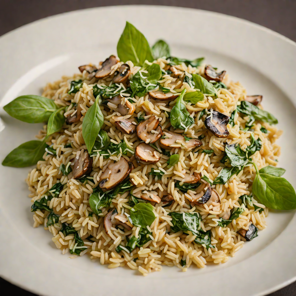 Underground Mushroom and Spinach Risotto