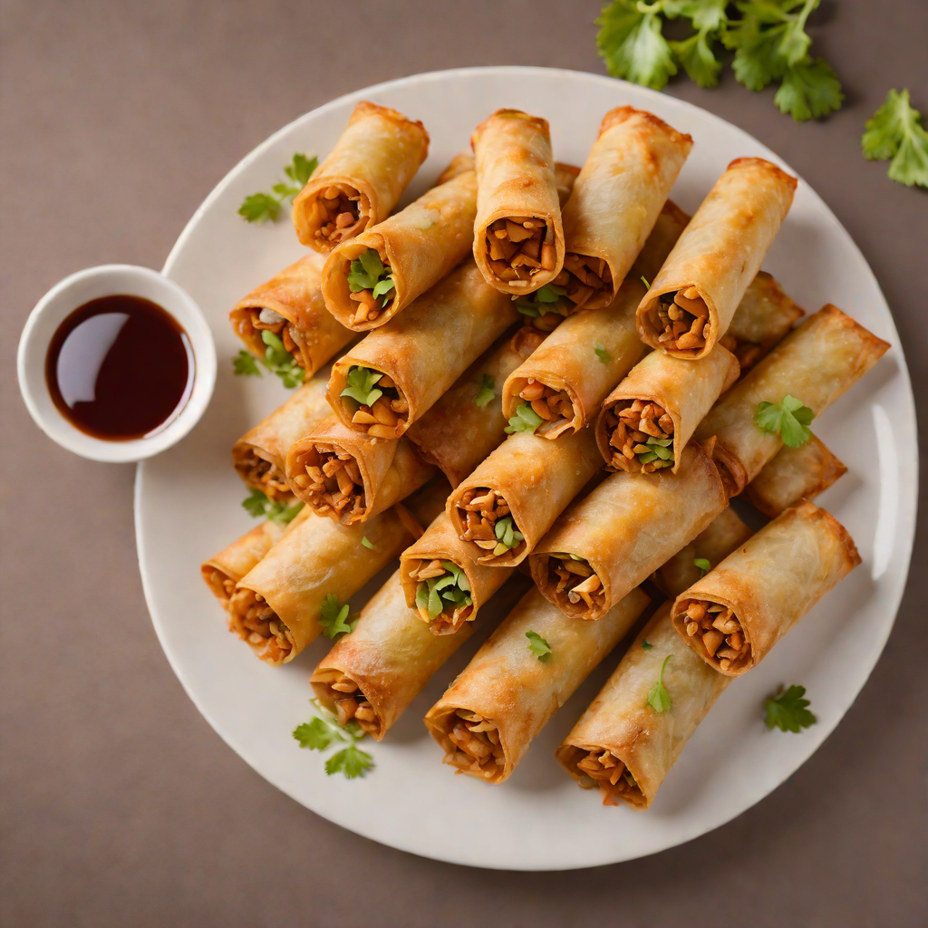 Pan-Fried Lumpia Wrapped in Crispy Spring Roll Skins