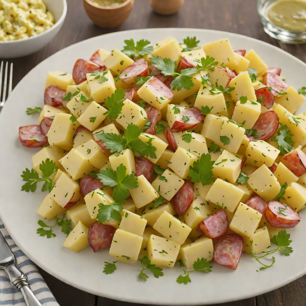 Classic American Potato Salad with Dijon Mustard Dressing