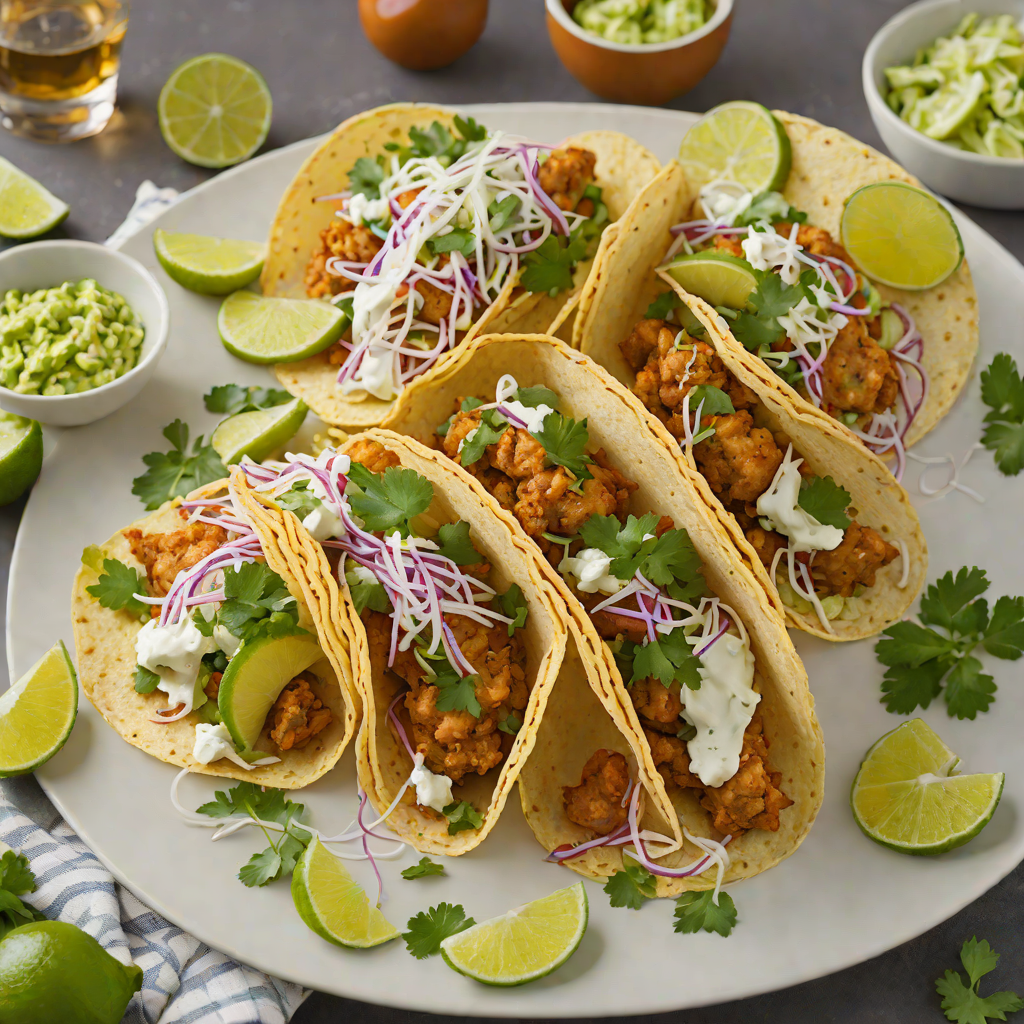 Corona Beer Battered Fish Tacos with Cilantro Lime Slaw