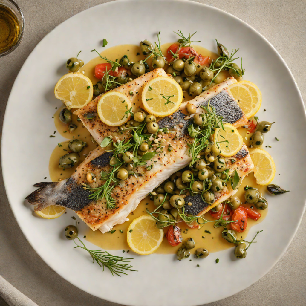 Pan-Seared Sea Bass with Capers and Lemon Butter
