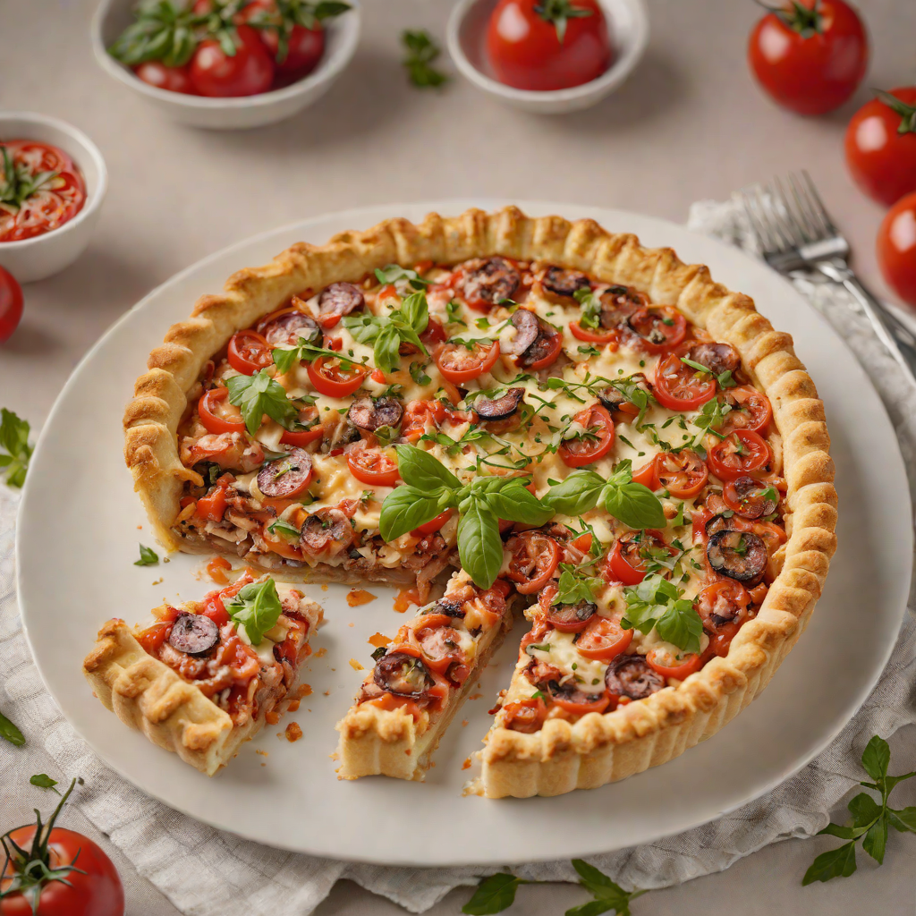 Oven-Baked Sausage and Tomato Pie