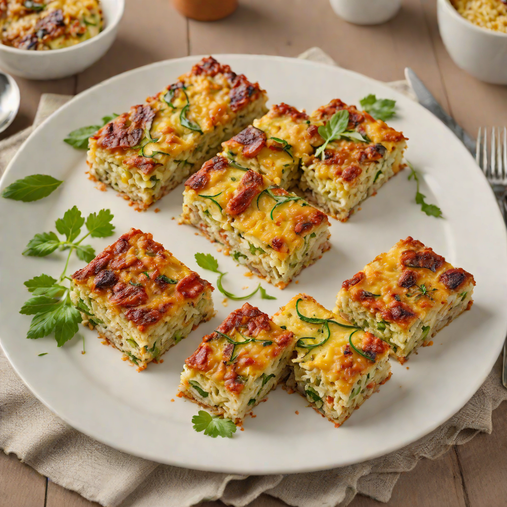 Oven-Baked Sausage and Zucchini Slice