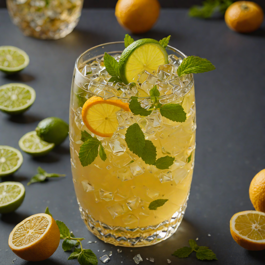 Citrus-Infused Iced Green Tea with Ginger