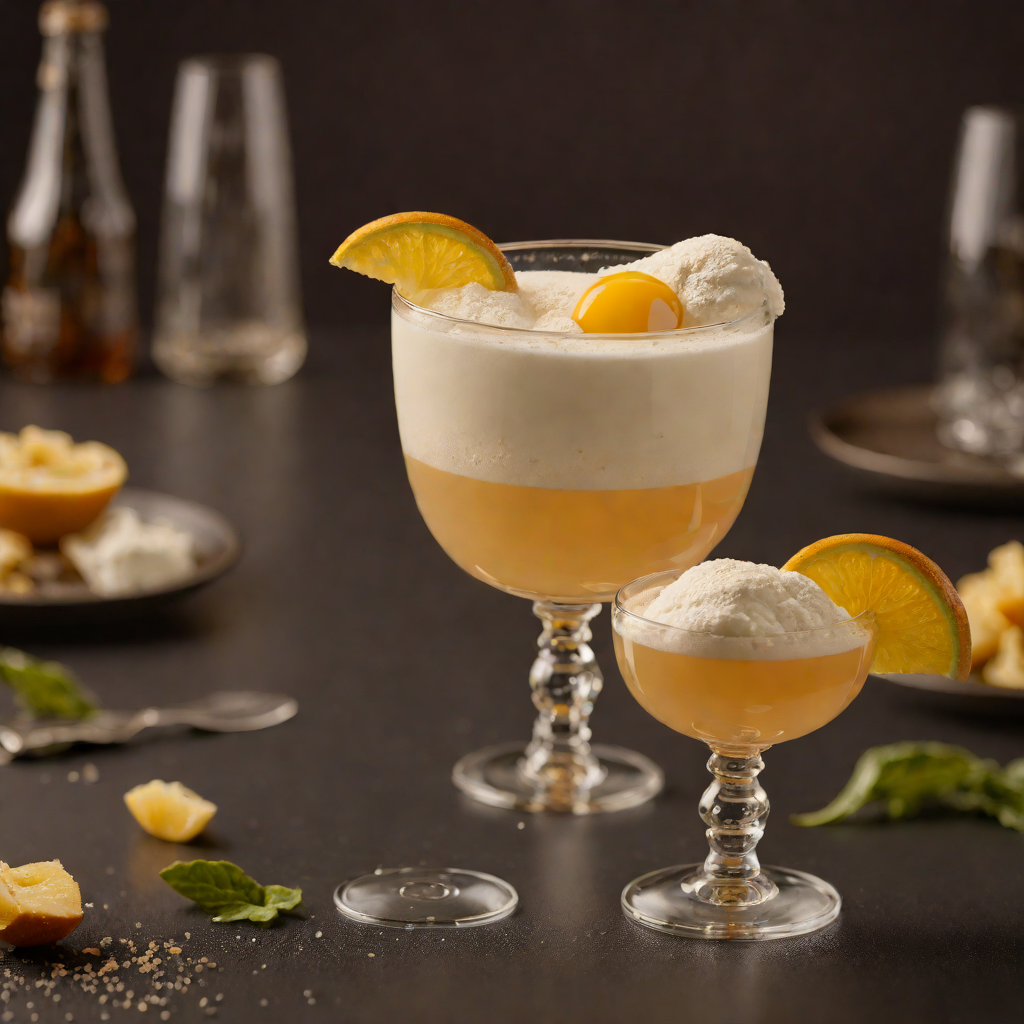 Shaken Classic Whiskey Sour with Egg White Foam