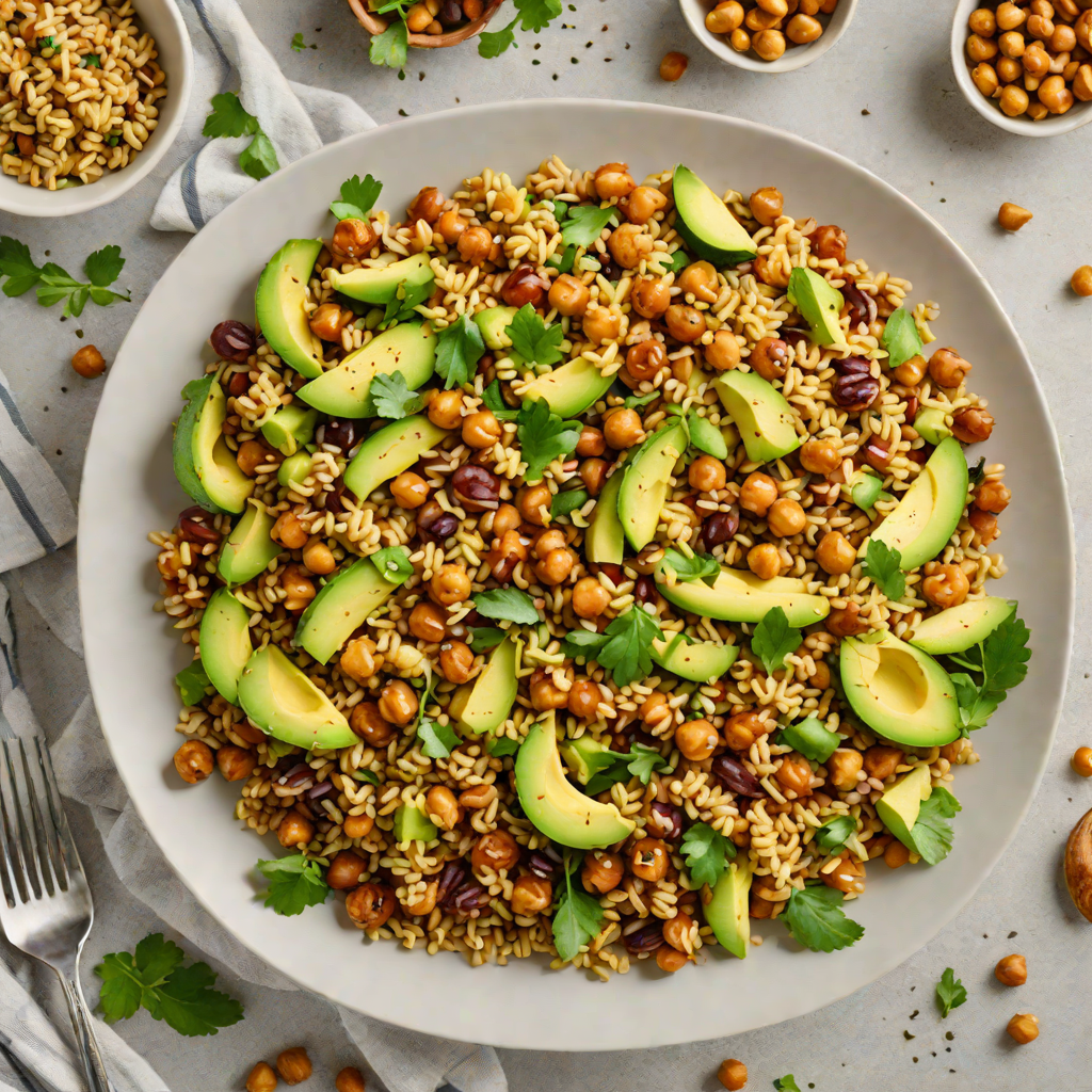 One-Pot Quinoa Salad with Roasted Chickpeas and Avocado