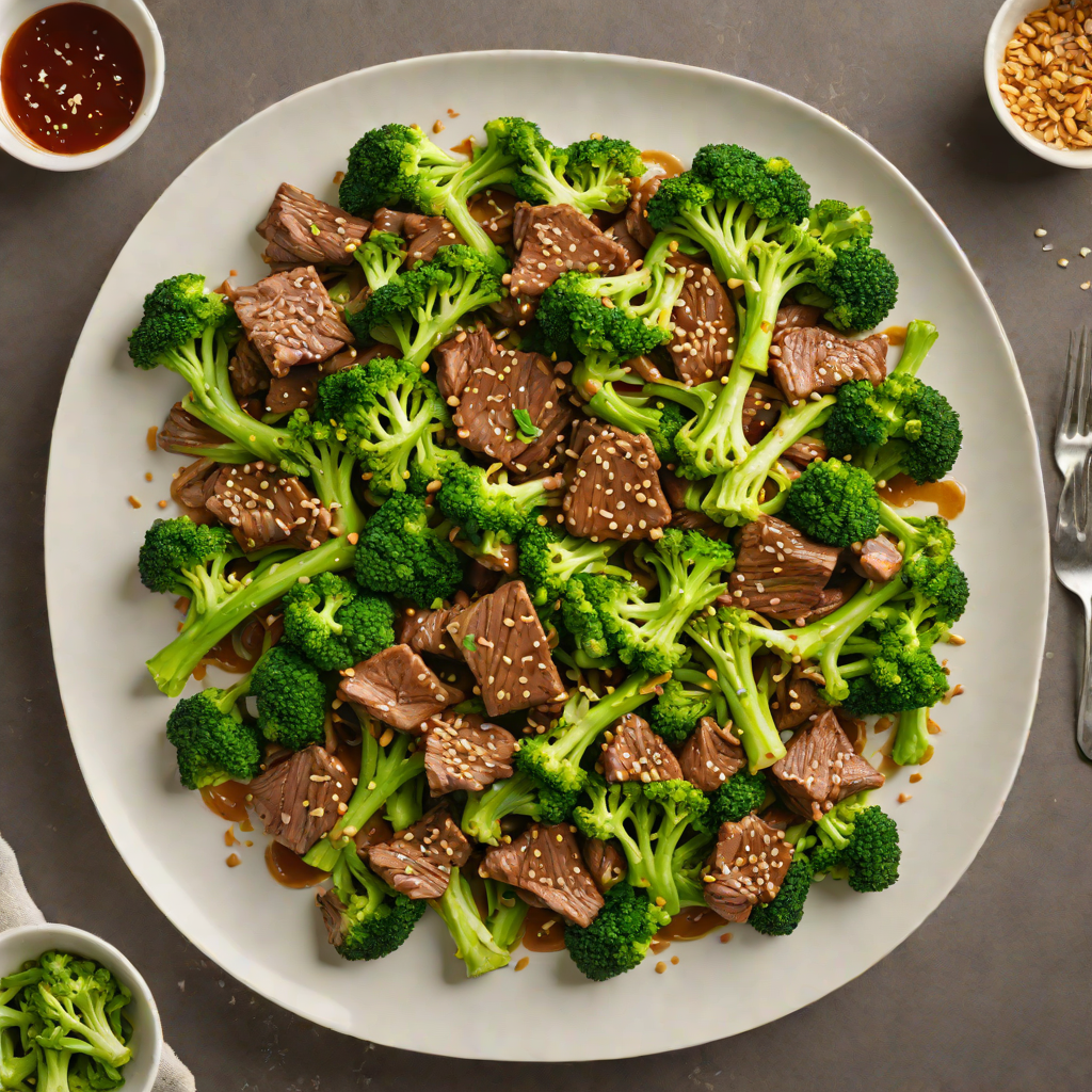 Stir-Fried Beef with Broccoli and Garlic Butter