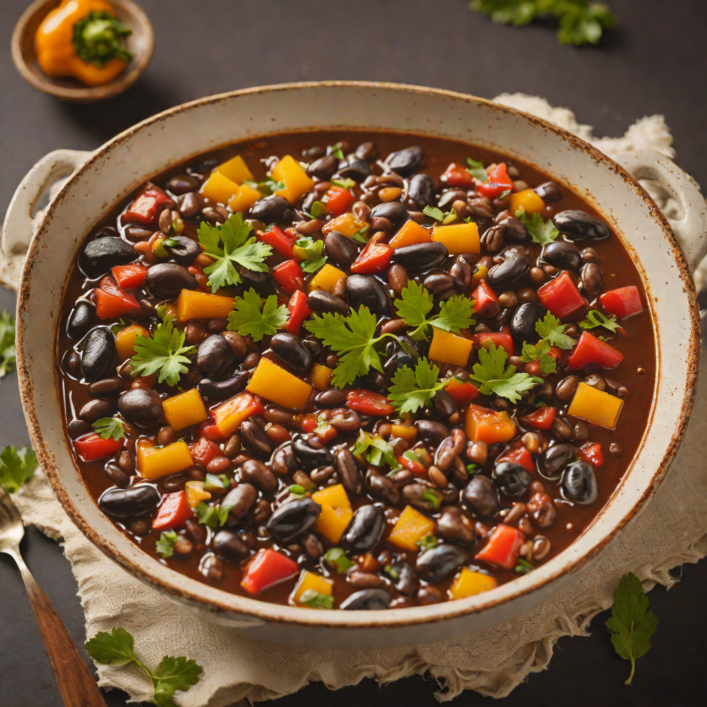 Mato Grosso Black Bean Stew with Sweet Peppers