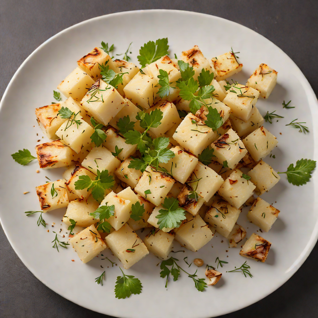 Roasted Mato Grosso Sweet Cassava with Garlic and Herbs