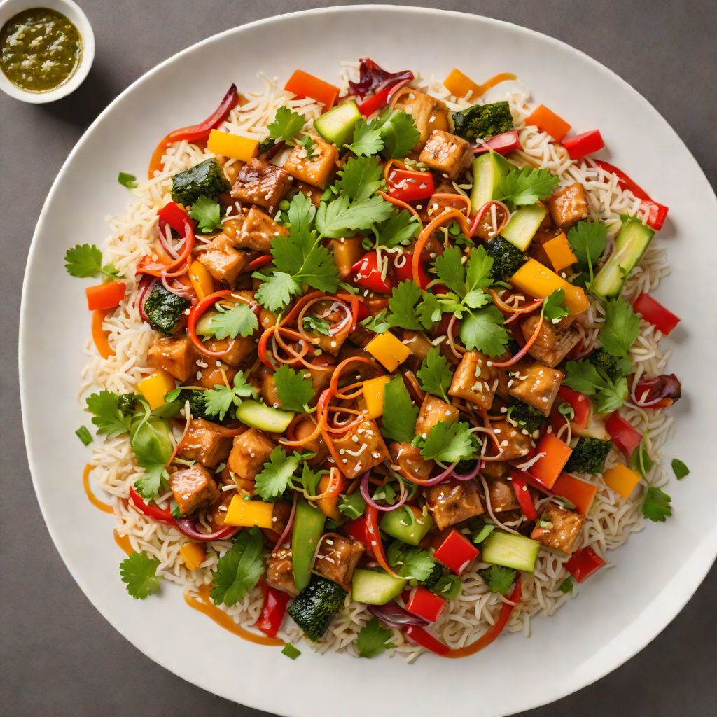 Vegetable Stir-Fry with Tamarind and Coconut Sauce