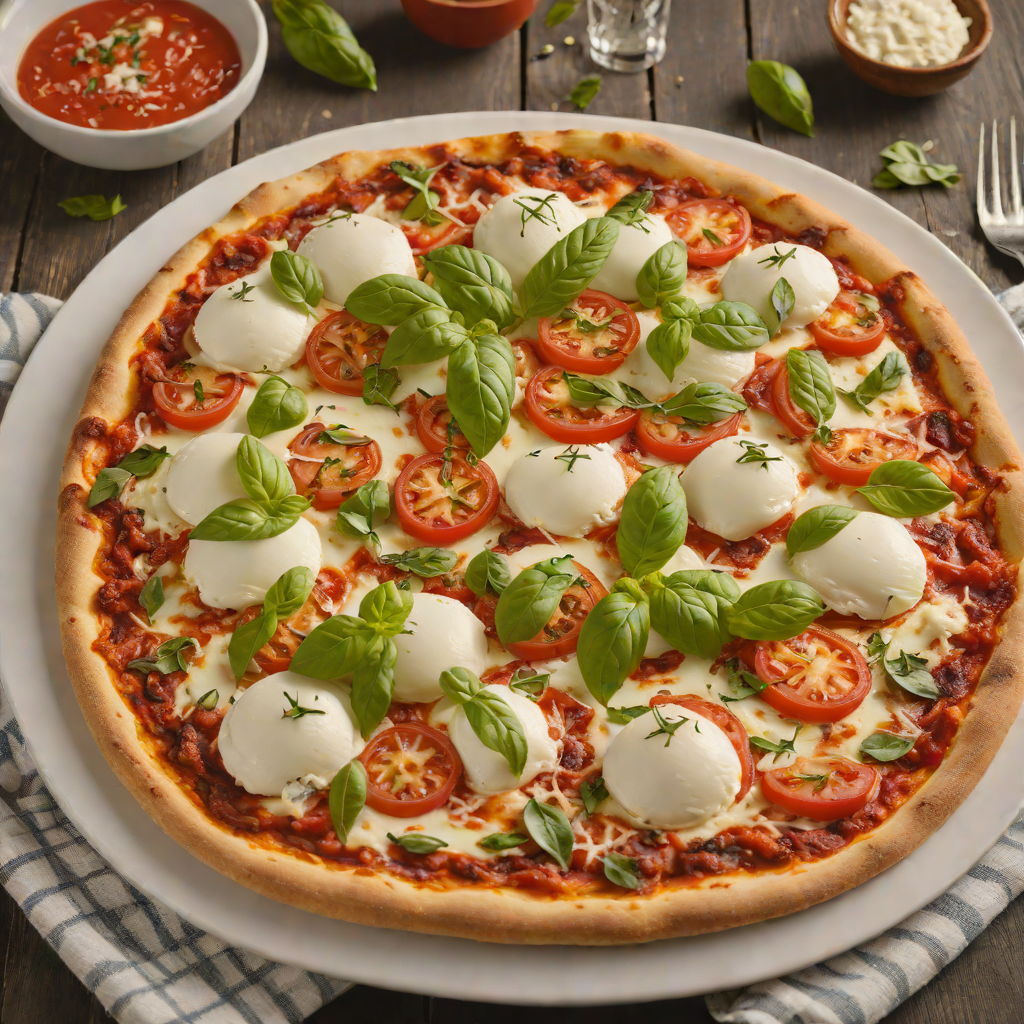 Thin-Crust Margherita Pizza with Buffalo Mozzarella