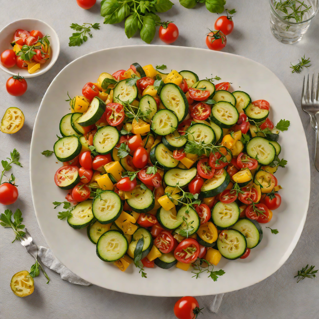 Zucchini and Tomato Summer Ratatouille with Thyme
