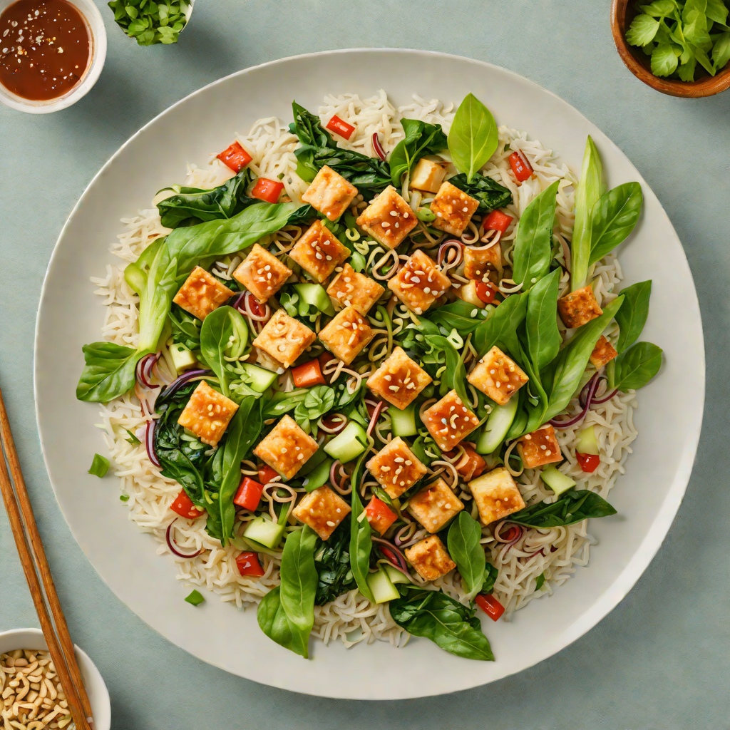 Vietnamese-Inspired Lemongrass Tofu Stir Fry with Ginger and Baby Bok Choy