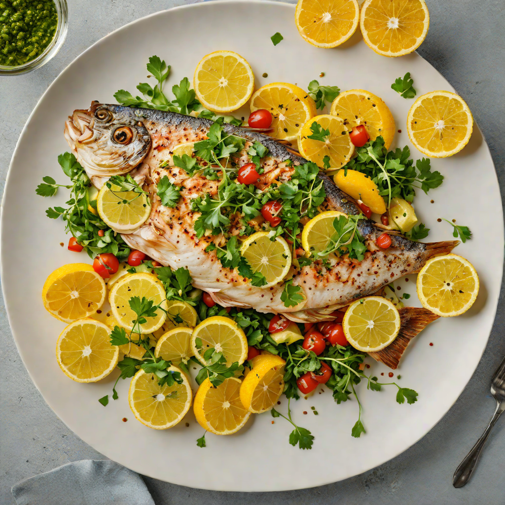Mato Grosso-Style Grilled Fish with Citrus Chimichurri