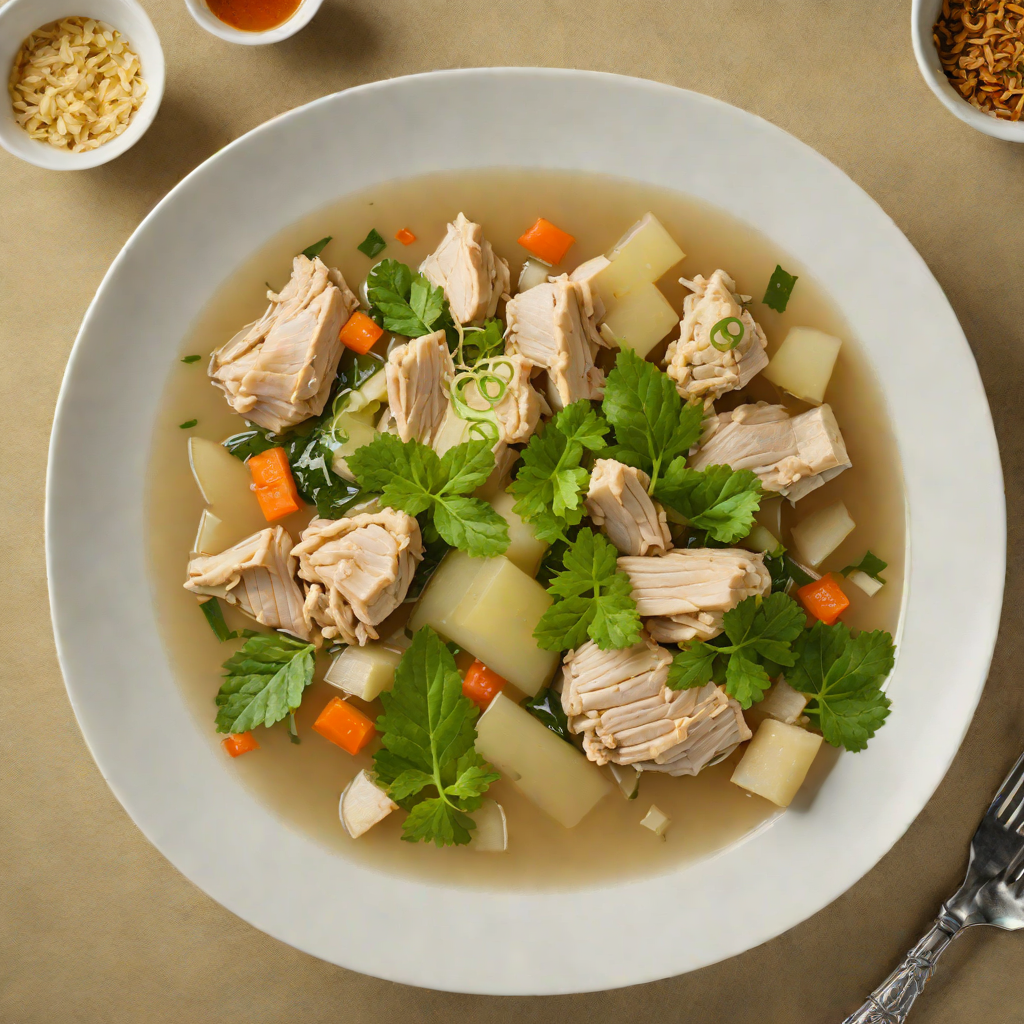 Ginger-Infused Chicken Tinola with Green Papaya