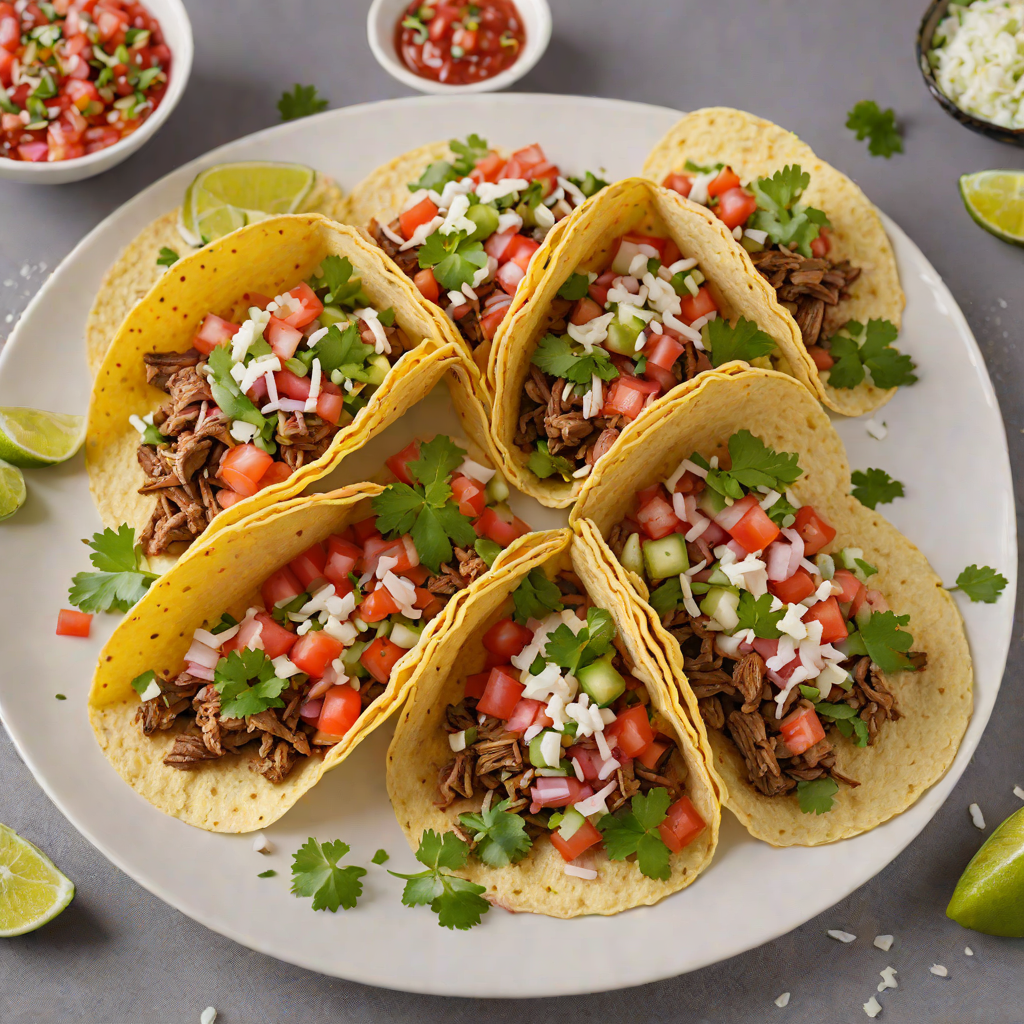 Spiced Mexican-Style Beef Tacos with Fresh Pico de Gallo