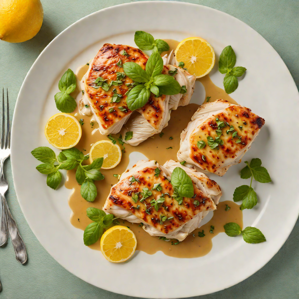 Pan-Seared Chicken with Tangy Citrus-Mint Sauce
