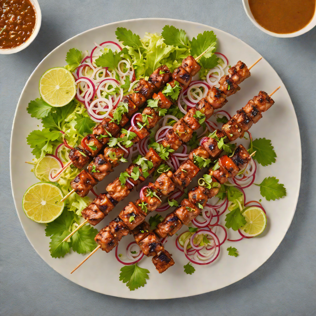 Grilled Goan Pork Sausage Skewers with Tangy Onion Salad