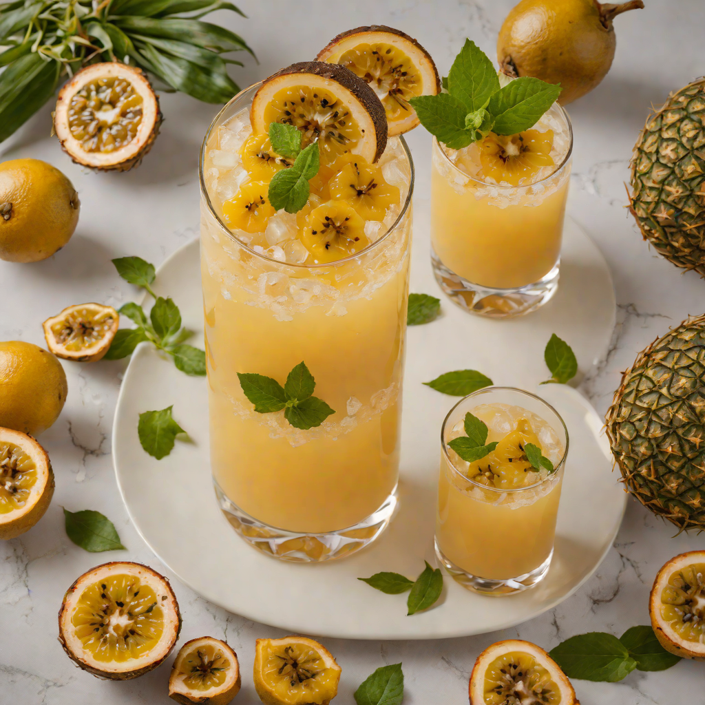 Tropical Rum and Passionfruit Tiki Punch