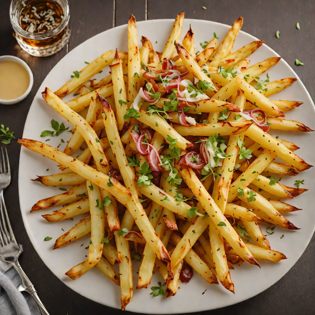 Caramelized Onion and Raclette Cheese Frites