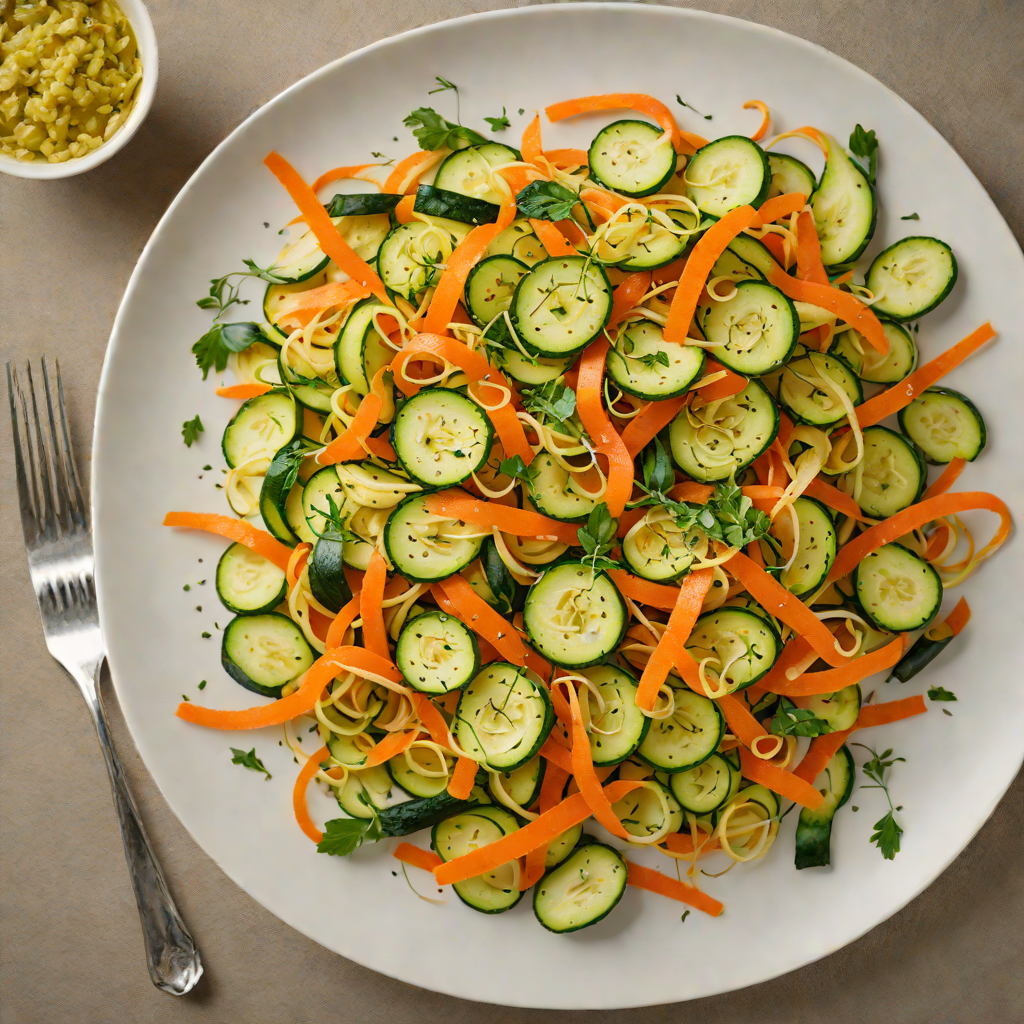 Sautéed Zucchini and Carrot Ribbons with Lemon and Thyme