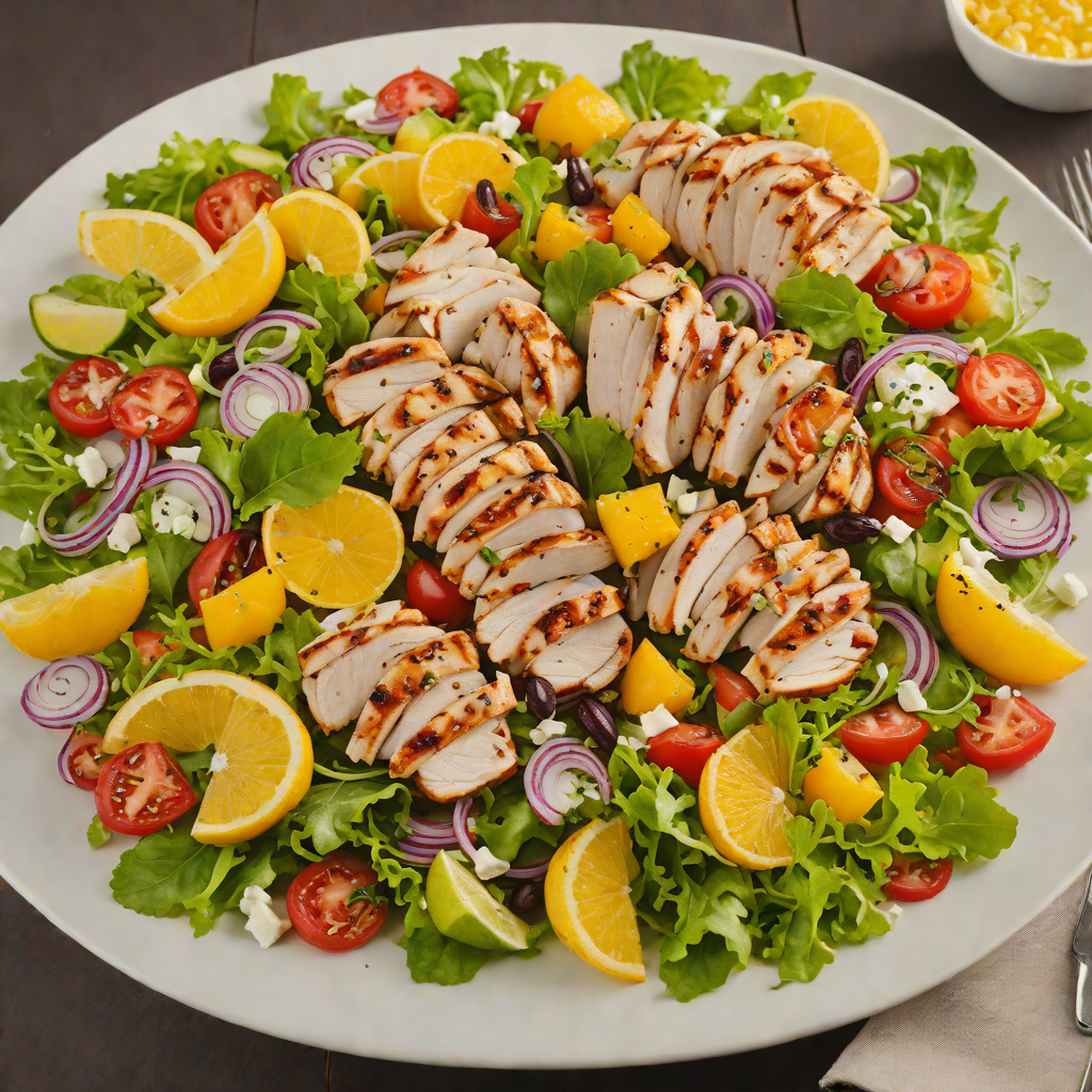 Grilled Citrus-Marinated Chicken Salad