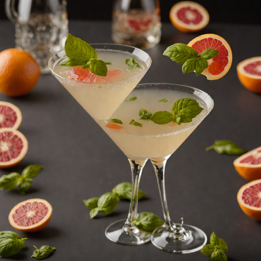 Grapefruit Basil Gin Martini