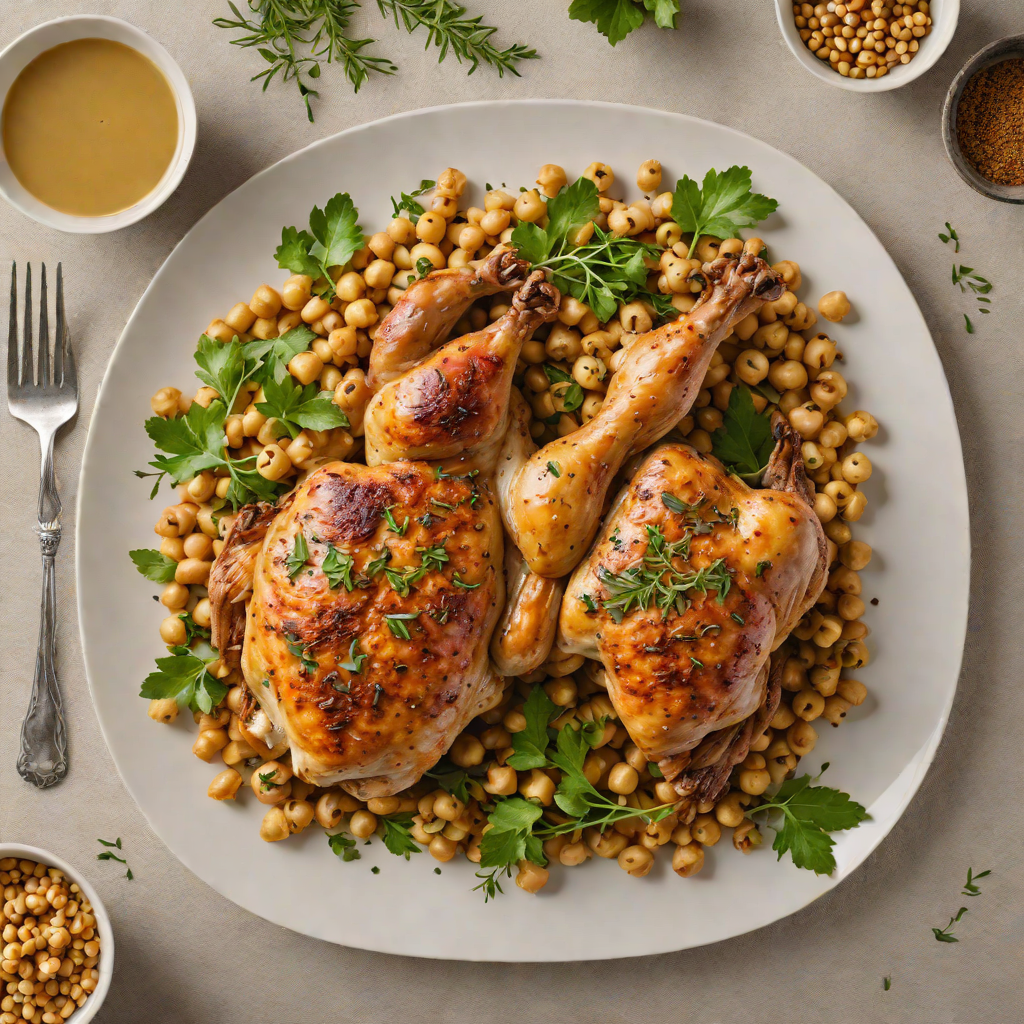 One-Pan Za’atar Roasted Chicken with Chickpeas