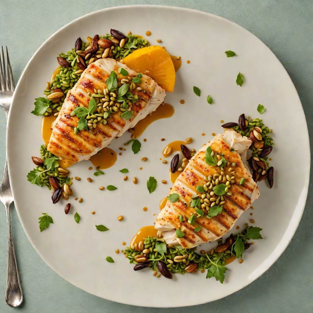 Pan-Seared Chicken with Spiced Pumpkin Seed Pesto
