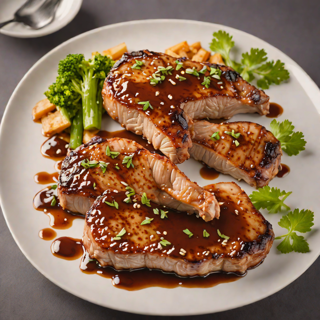 Half-Glazed Pork Chops with Maple and Soy