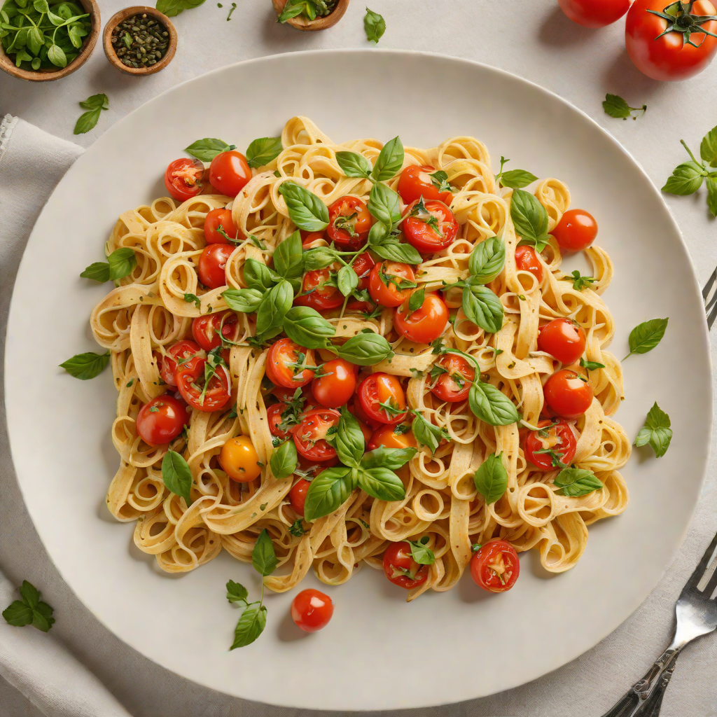 Oven-Roasted Herb Tomato Pasta