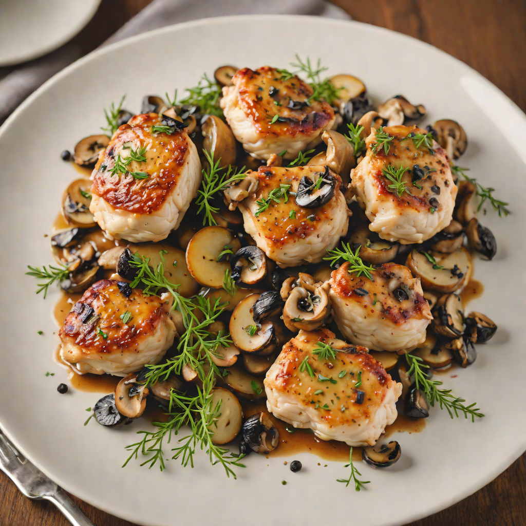 Sautéed Chicken Thighs with Mushrooms and Thyme