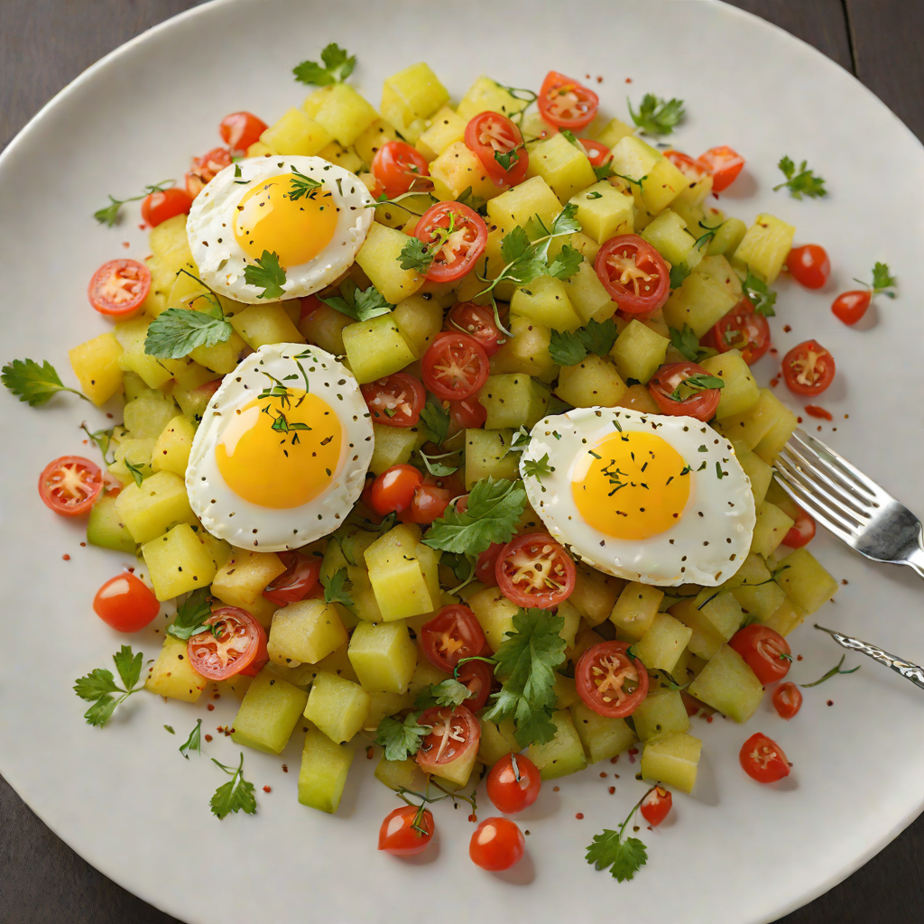 Sautéed Bitter Melon with Eggs and Tomato