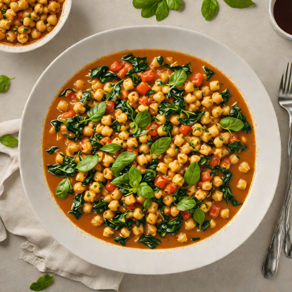 One-Pot Chickpea and Spinach Stew