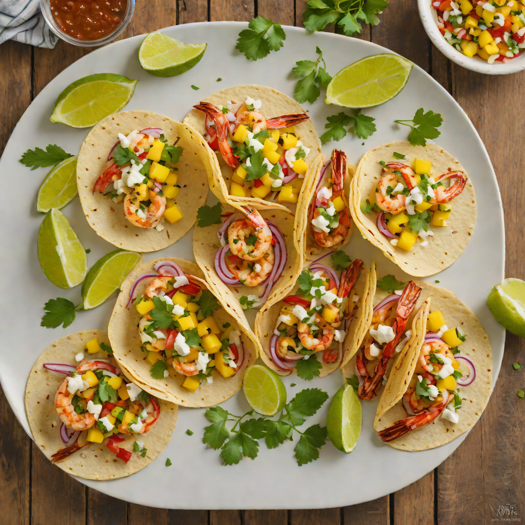 Tequila-Marinated Grilled Shrimp Tacos with Pineapple Salsa