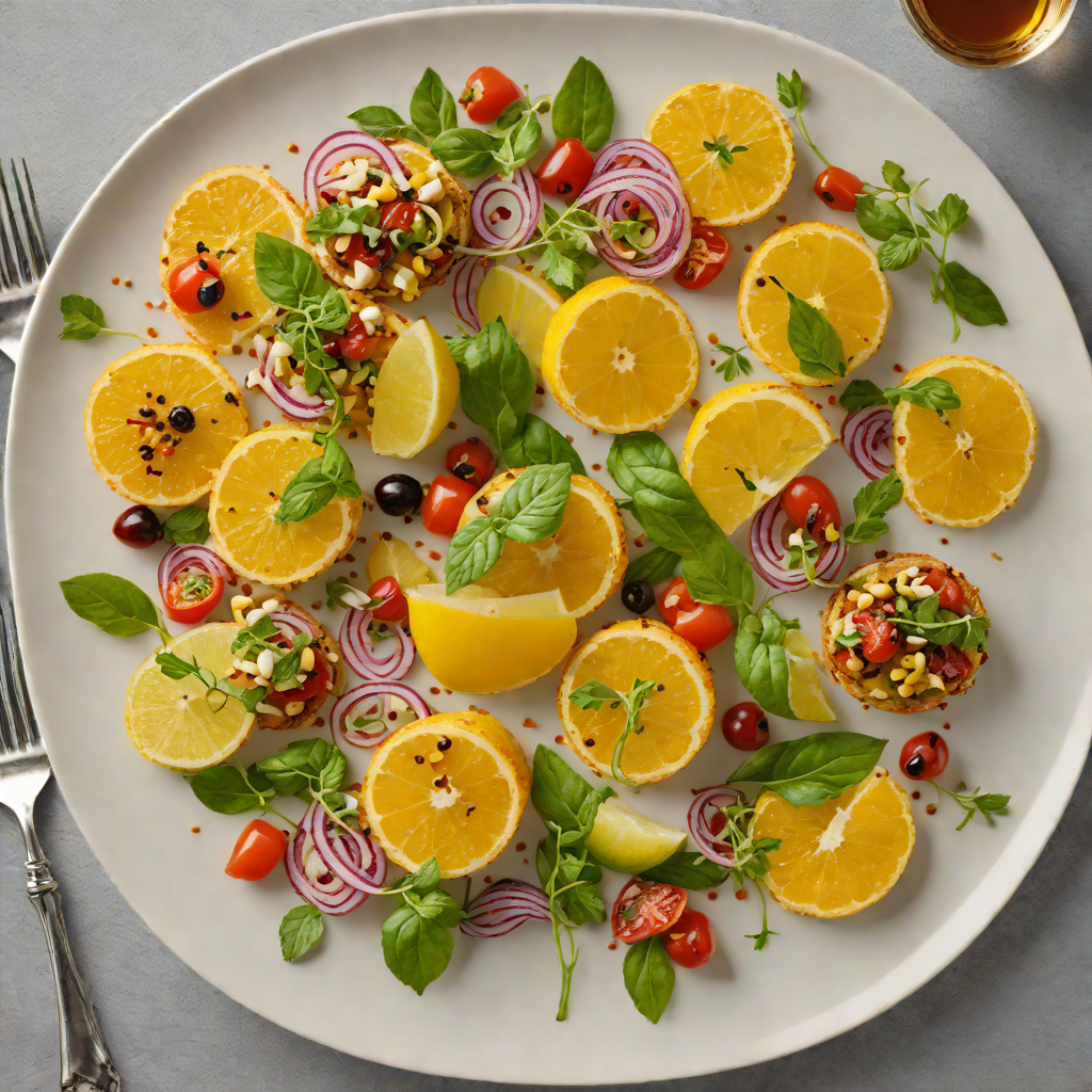 Mediterranean-Fusion Small Plates with Citrus-Herb Vinaigrette