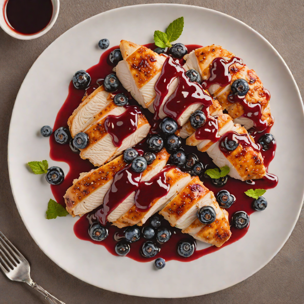 Pan-Seared Chicken Breast with berry Sauce