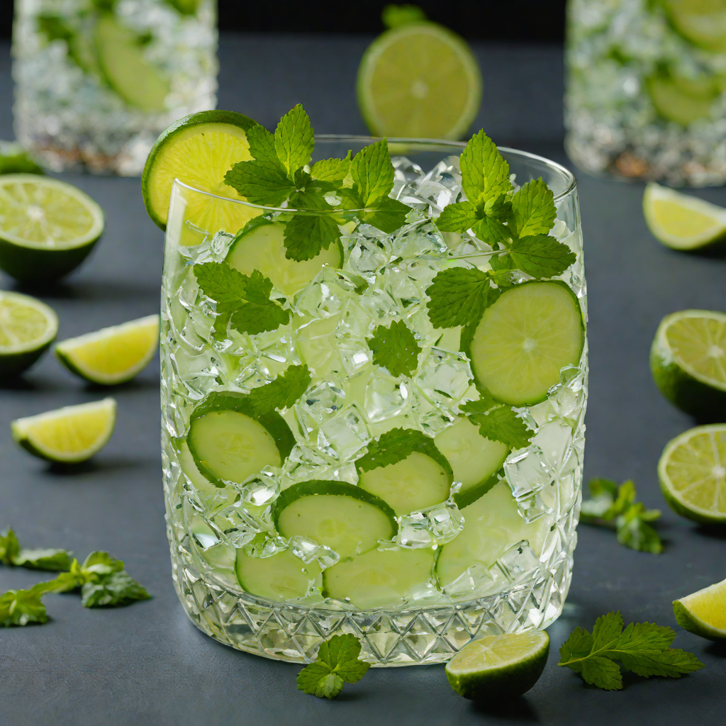 Gin-Cucumber Cooler with Mint and Lime