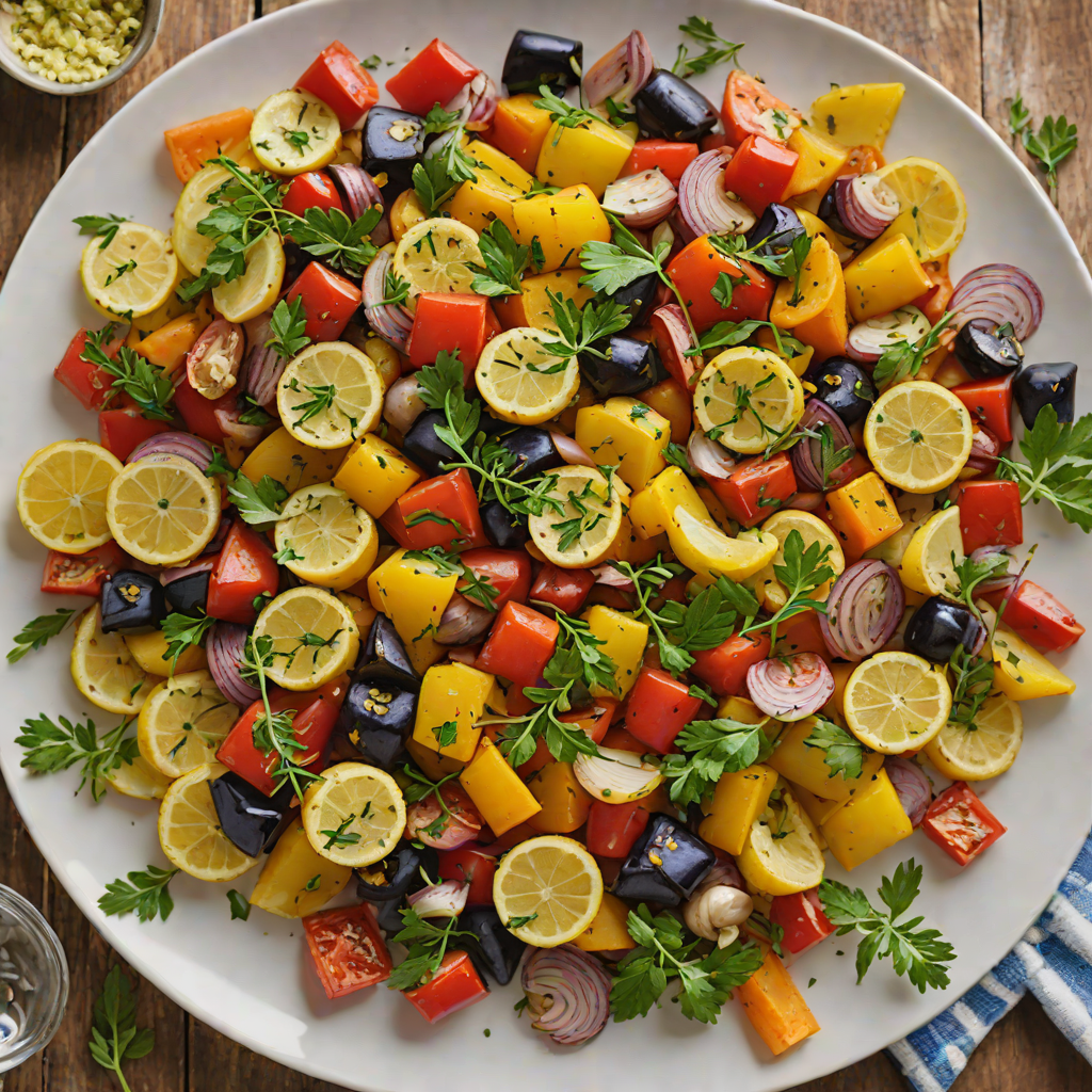 Herb-Roasted Vegetable Medley with Garlic and Lemon