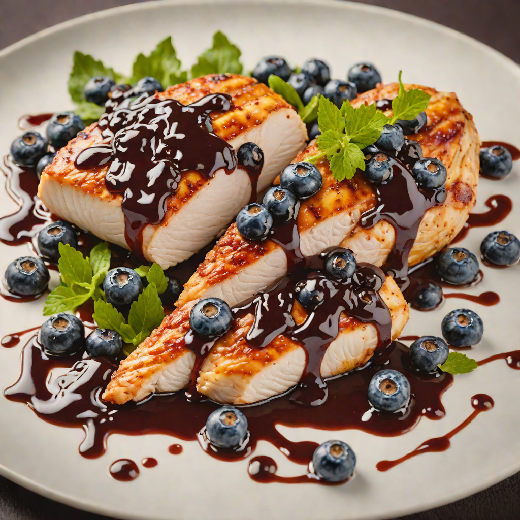 Pan-Seared Chicken Breast with Blueberry-Balsamic Reduction
