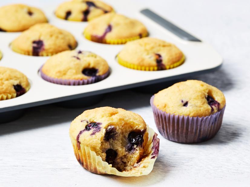 Blueberry Jalapeño Jam Glazed Cornbread Muffins