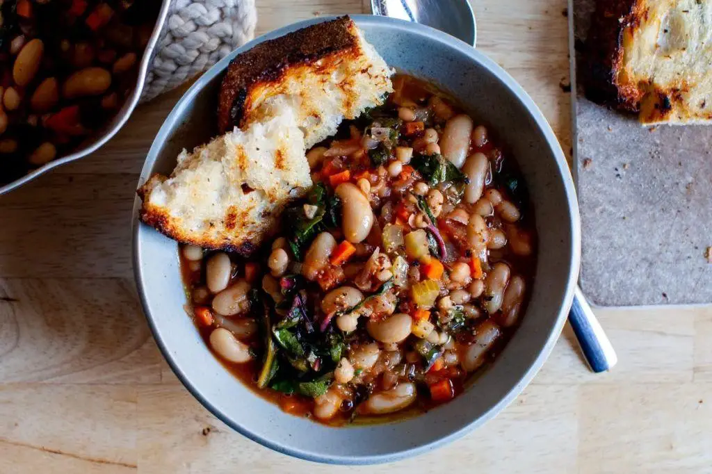 One-Pot Rainbow Chard and White Bean Stew