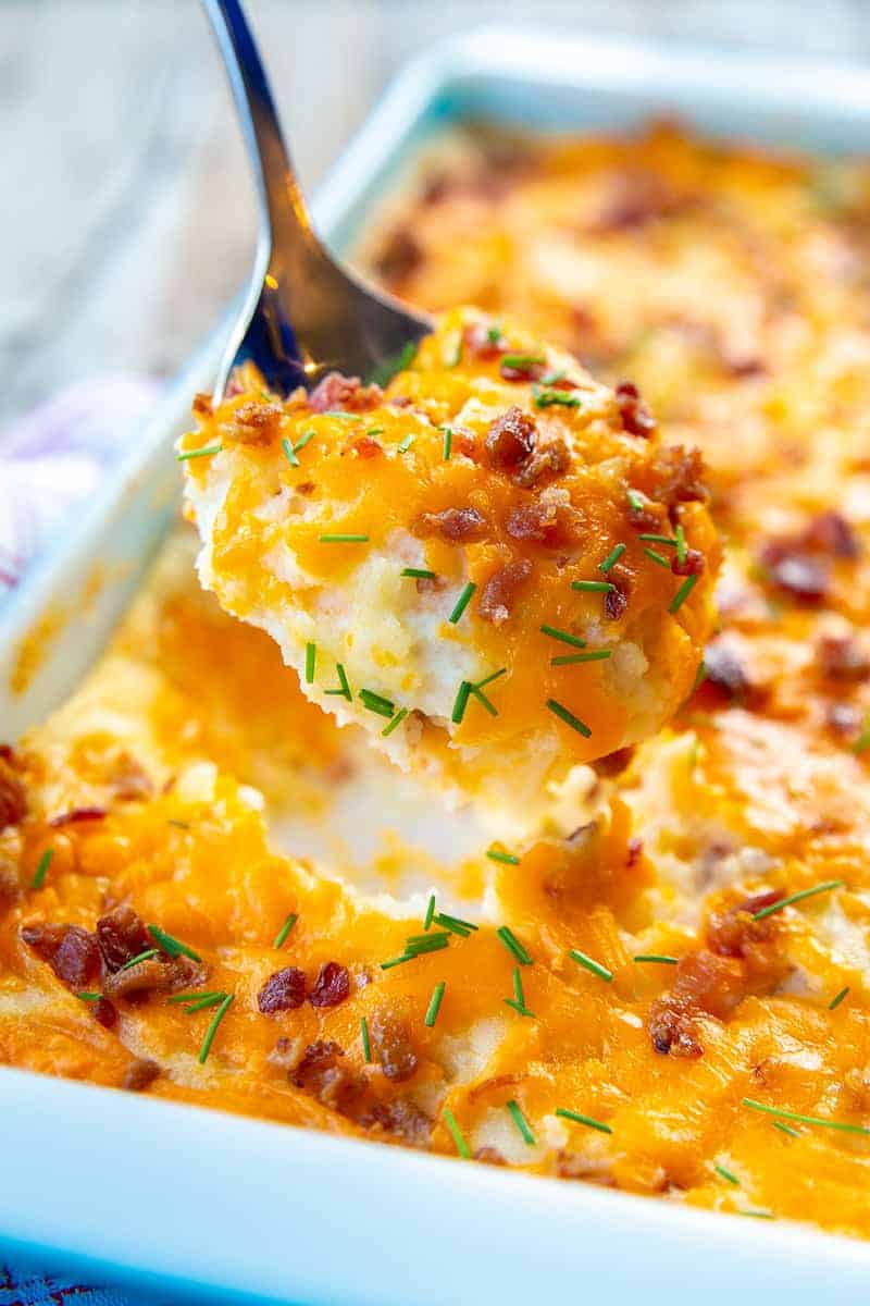 Baked Sauerkraut and Potato Casserole with Cheddar