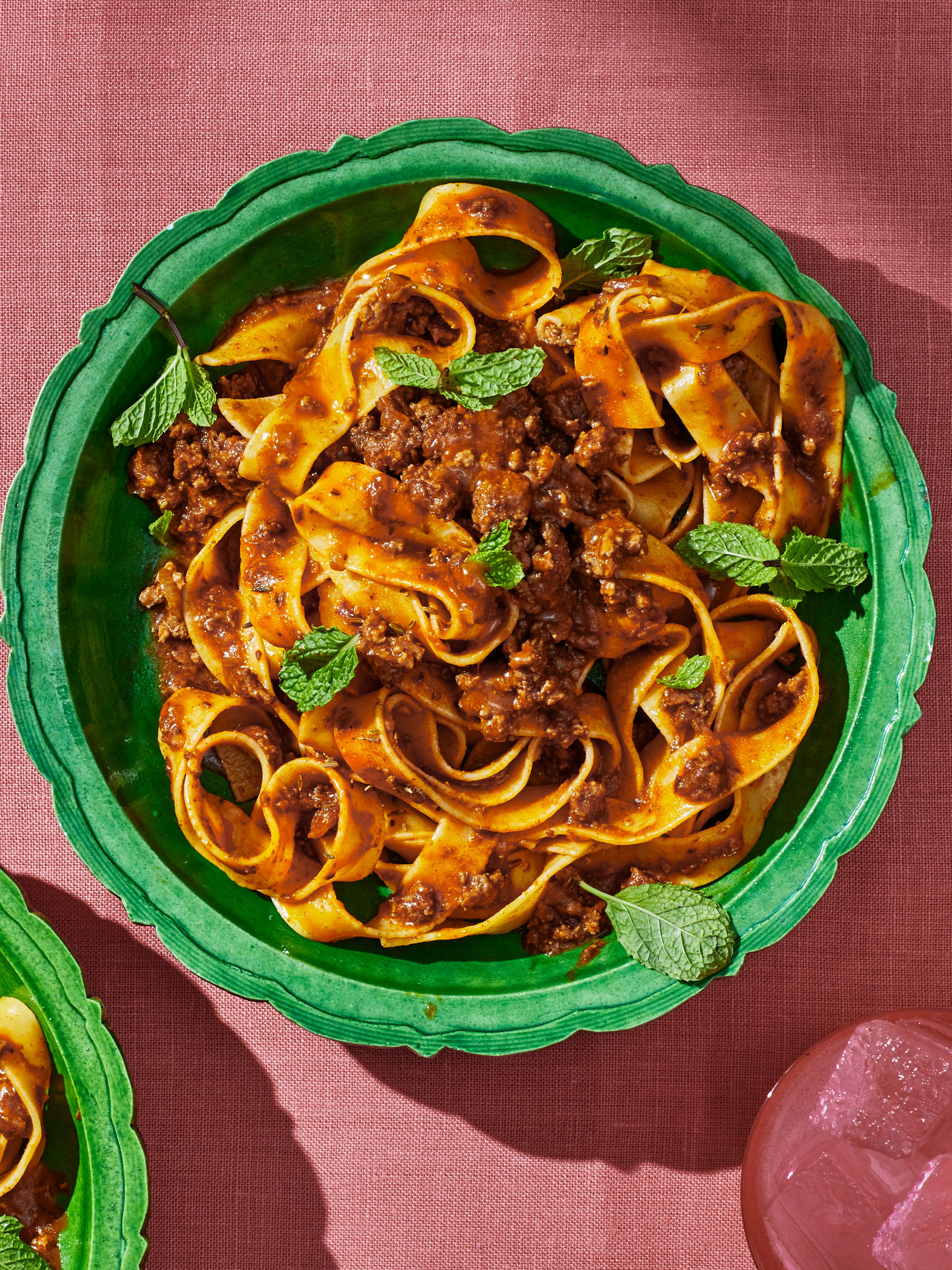 Slicked Spicy Lamb Noodles with Chili-Garlic Sauce