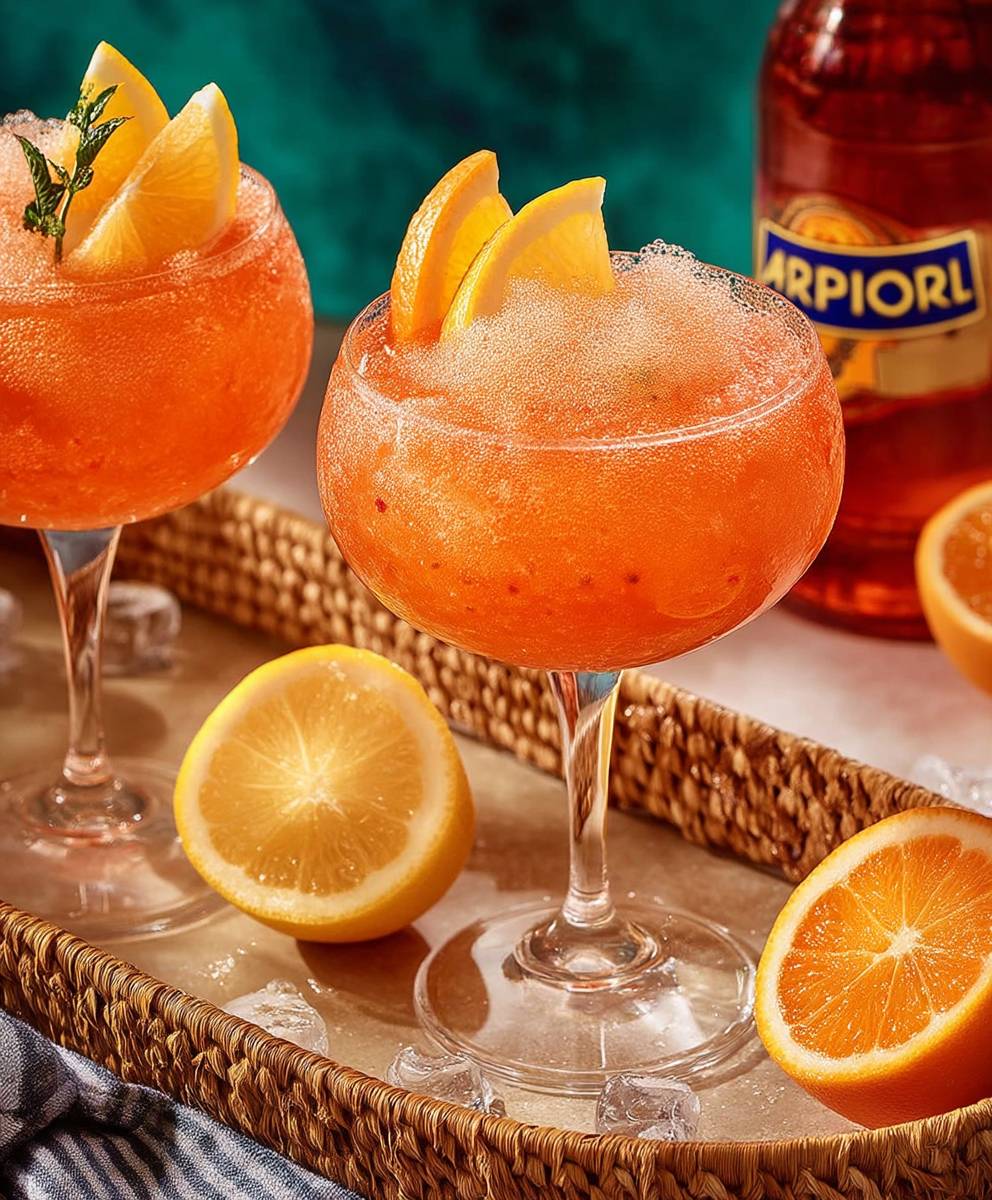 Frozen Aperol Citrus Fizz