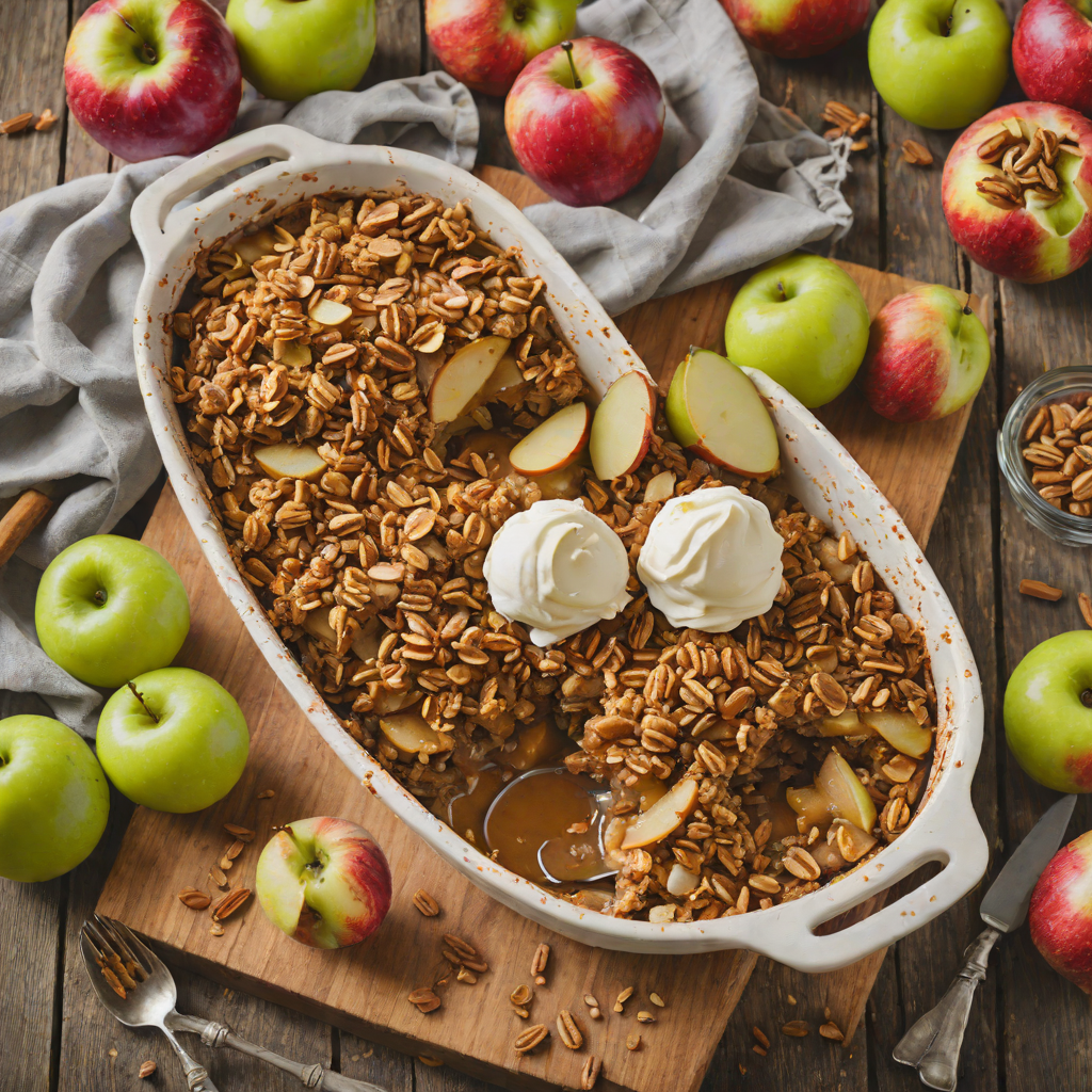 Half-Baked Cinnamon Apple Crisp