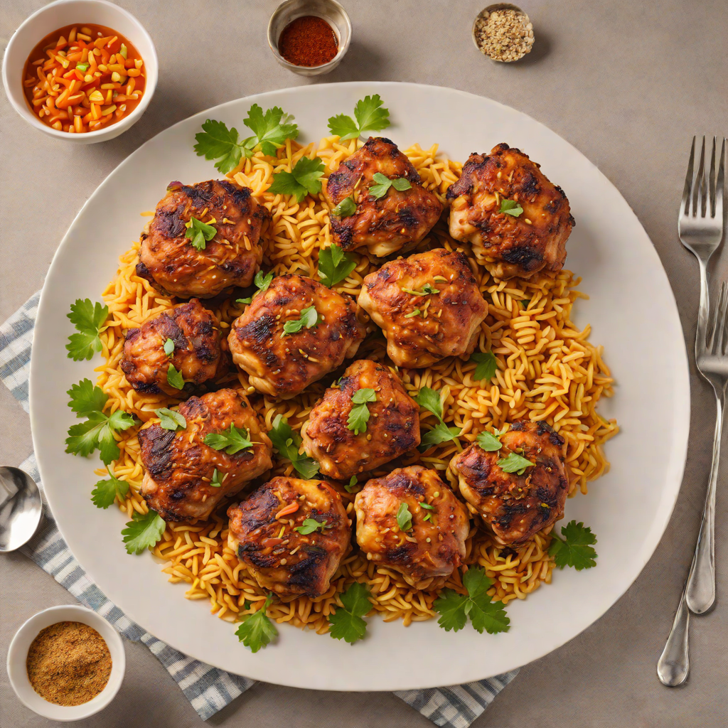 Grilled Jollof-Inspired Spiced Chicken Thighs
