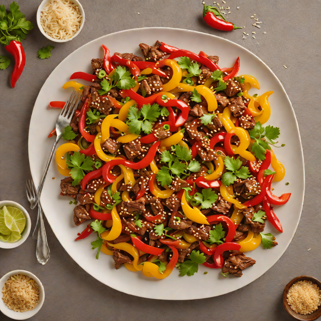Spicy Stir-Fried Beef with Bell Peppers
